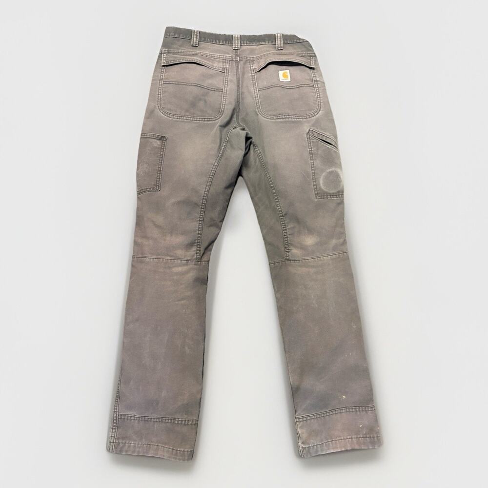 Carhartt Men’s Relaxed Fit Full Swing Pants 34x36 Lot 2 Brown & Gray Workwear - Picture 4 of 16